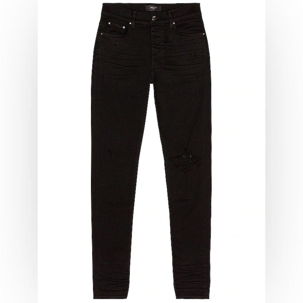 Black Amiri Broken Skinny Jeans Size 29